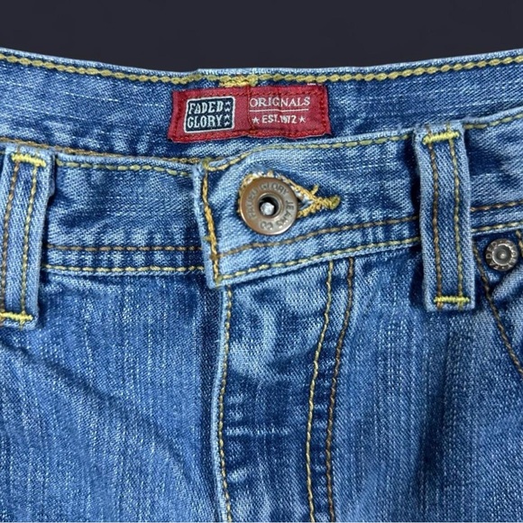 Faded Glory 100% Cotton Denim Shorts Women’s Size 10 Gilmore Girls Style Y2K 05’ - Picture 4 of 7